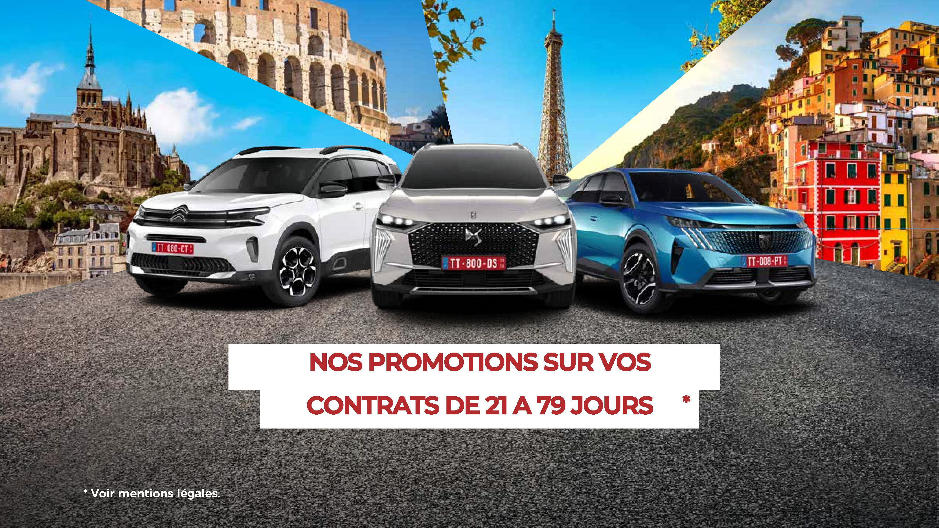 Pour une livraison du 1er mai 2025 au 31 décembre 2025, bénéficiez de 100€ sur vos contrats de 21 à 79 jours